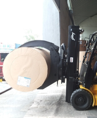Forklift attachment and fleet management solution with safety accessories