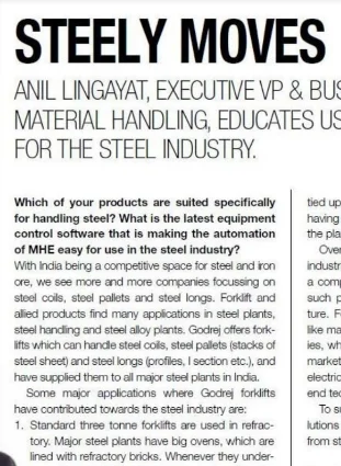 Material handling equipment